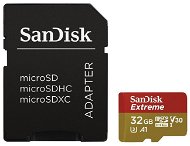 Pamäťová karta SanDisk MicroSDHC 32 GB Extreme A1 Class 10 UHS-I (V30) + SD adaptér - Paměťová karta