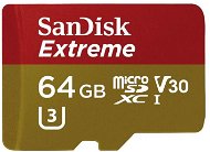 SanDisk Extreme 64 Gigabyte microSDXC UHS-I (V30) + SD-Adapter - Speicherkarte