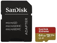 SanDisk MicroSDXC 64 Gigabyte Extreme UHS-I (V30) + SD Adapter - Speicherkarte