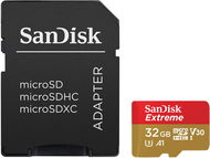 SanDisk MicroSDHC 32GB Extreme A1 UHS-I (V30) + SD Adapter - Memory Card