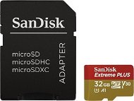 SanDisk MicroSDXC 32GB Extreme Plus + SD adapter - Memóriakártya