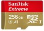 SanDisk MicroSDXC 256GB Extreme A1 UHS-I U3 + SD Adapter - Memory Card