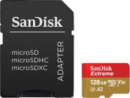SanDisk MicroSDXC 128GB Extreme A2 UHS-I (V30) U3 + SD Adapter - Memory Card