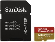 SanDisk MicroSDXC 128GB Extreme Plus A2 UHS-I (V30) U3 + SD Adapter - Memory Card