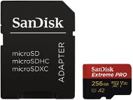 SanDisk MicroSDXC 256 GB Extreme Pro A2 UHS-I (V30) U3 + SD-Adapter - Speicherkarte
