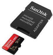 Memóriakártya SanDisk MicroSDXC 1TB Extreme Pro UHS-I A2 (V30) U3 + SD adapter - Paměťová karta