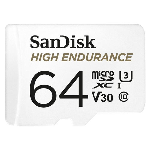 SanDisk microSDXC 64GB High Endurance Video U3 V30 + SD adaptér - Pamäťová karta - Hlavný obrázok