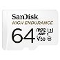 Pamäťová karta SanDisk microSDXC 64GB High Endurance Video U3 V30 + SD adaptér - Paměťová karta
