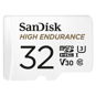 Paměťová karta SanDisk MicroSDHC 32GB High Endurance Video U3 V30 + SD adaptér - Paměťová karta