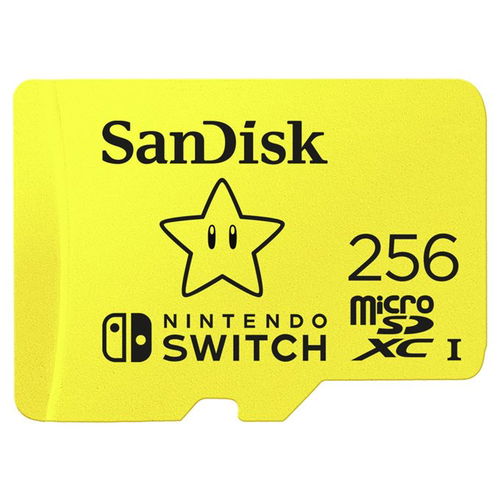 Sandisk microSDXC 256GB Nintendo Switch A1 V30 UHS-1 U3 - Pamäťová karta - Hlavný obrázok