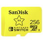 Memory Card Sandisk microSDXC 256GB Nintendo Switch A1 V30 UHS-1 U3 - Paměťová karta