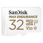 SanDisk microSDHC 32GB Max Endurance + SD adapter - Memóriakártya