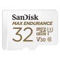 SanDisk MicroSDHC 32GB Max Endurance + SD adaptér - Paměťová karta