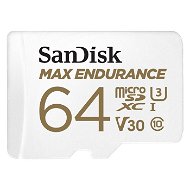 SanDisk microSDXC 64GB Max Endurance + SD adapter - Memóriakártya