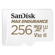 SanDisk MicroSDXC 256GB Max Endurance + SD adaptér - Paměťová karta