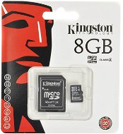 Kingston Micro SDHC 8GB Class 4 + SD adaptér - Pamäťová karta