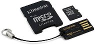 Kingston Micro 8GB SDHC Class 10 + SD adapter és USB olvasó - Memóriakártya