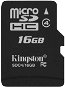 Kingston Micro SDHC 16GB Class 4 - Memóriakártya
