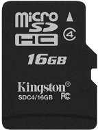 Kingston MicroSDHC 16GB Class 4 - Memory Card