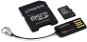 Speicherkarte Kingston MicroSDHC 16 Gigabyte Klasse 4 + SD-Adapter und USB-Lesegerät - Speicherkarte