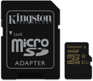 Kingston Micro SDHC 16GB Class 10 UHS-I + SD adapter - Memóriakártya