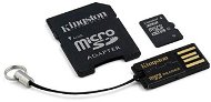 Kingston MicroSDHC 32GB Class 4 + SD Adapter and USB Card Reader - Memory Card