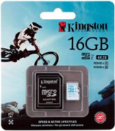 Kingston Micro SDHC 16GB Class 10 UHS-I U3 Action Camera + SD Adapter - Memory Card