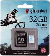 Kingston Micro SDHC 32GB Class 10 UHS-I U3 Action Camera + SD adapter - Memóriakártya