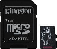 Kingston MicroSDXC 64GB Industrial + SD adapter - Memóriakártya