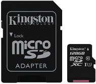 Kingston MicroSDXC 128GB UHS-I U1 + SD adapter - Memóriakártya