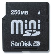 SanDisk Mini Secure Digital 256MB - Memory Card