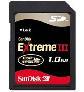 SanDisk Extreme III Secure Digital 1GB - Memory Card