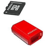 A-DATA Micro SDHC 16GB Class 10 + USB Reader red - Memory Card