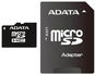 ADATA MicroSDHC 8GB Class 10 + Adapter - Memory Card