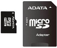 ADATA Micro SDHC 16GB Class 4 + SD adapter - Memóriakártya