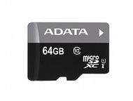 ADATA Premier Micro SDXC UHS-I, 64 GB Memóriakártya + SD adapter - Memóriakártya