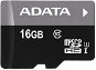 ADATA Premier microSDHC 16 GB UHS-I A1 Class 10 - Pamäťová karta