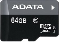ADATA Premier micro SDXC 64GB UHS-I A1 Class 10 + SD adapter - Memory Card