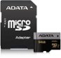 ADATA Premier Micro SDXC 64GB UHS-I U3 + Class 10 SDXC adapter - Memory Card