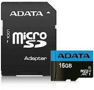 ADATA Premier Micro SDHC 16GB UHS-I Class 10 + SD adapter - Memóriakártya