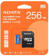 ADATA MicroSDXC 256GB Premier + SD adaptér - Paměťová karta