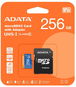 ADATA MicroSDXC 256GB Premier + SD adaptér - Paměťová karta
