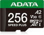 ADATA MicroSDXC 256GB Speed Plus + SD adaptér - Paměťová karta