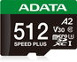 ADATA MicroSDXC 512GB Speed Plus + SD adaptér - Paměťová karta
