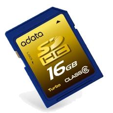A-DATA SDHC 16GB Class 6 - Memory Card - Main image