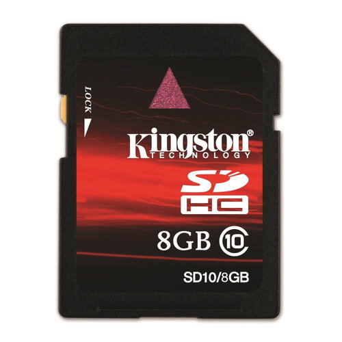 KINGSTON Secure Digital 8GB Class 10 Main image KINGSTON Secure Digital 8GB Class 10 - Memory Card - Main image