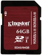 Kingston SDXC 64GB Class 10 UHS-I U3 - Memóriakártya