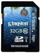 Kingston 32GB SDHC Class 10 UHS-I Elite - Speicherkarte