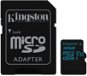 Kingston Canvas Go! MicroSDHC 32GB UHS-I U3 + SD adapter - Memóriakártya