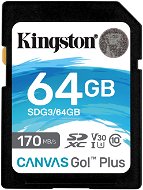 Speicherkarte Kingston Canvas Go Plus SDXC 64 GB + SD-Adapter - Paměťová karta